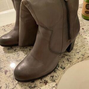 Elegant Gray Women's Boots-like new